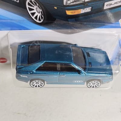 Hot Wheels '87 Audi Quattro Factory Fresh Green Car 1/64 Toy Vehicle NEW - Thumbnail 3
