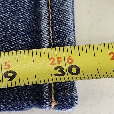 7 For All Mankind Jeans Womens 29 Ankle Gwenevere Blue DenimWhiskered Skinny Fit - Thumbnail 3