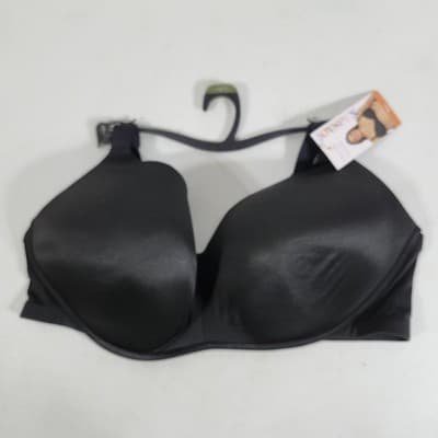 Joyspun Women’s 44DD Wirefree Black Bra Soft Plus Size NEW - Thumbnail 2