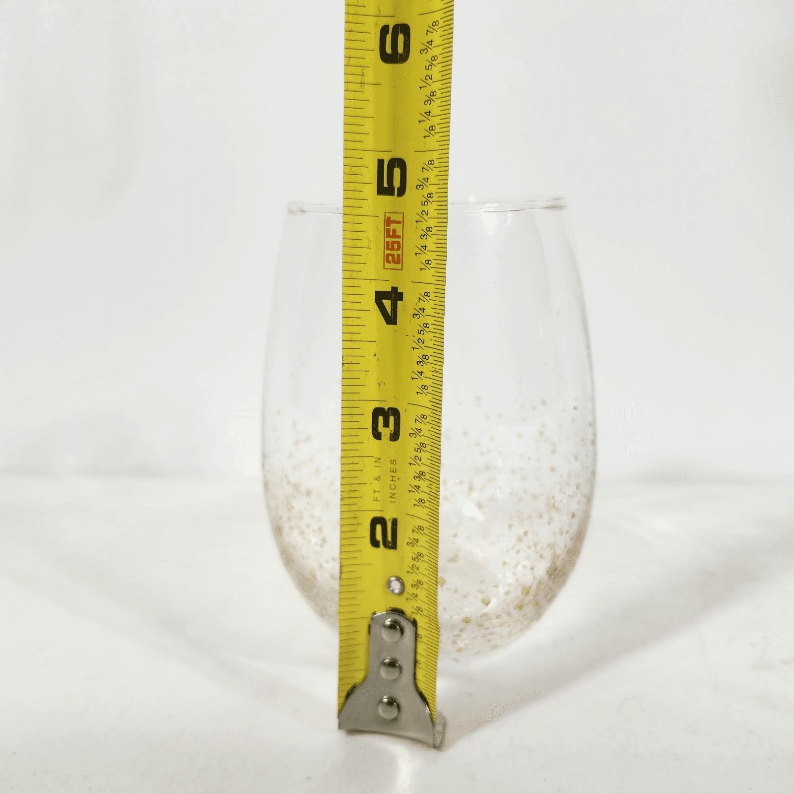 Set Of 4 Gold Luster Drinking Glasses Cups 4.5" Home Bar Decor - Thumbnail 5