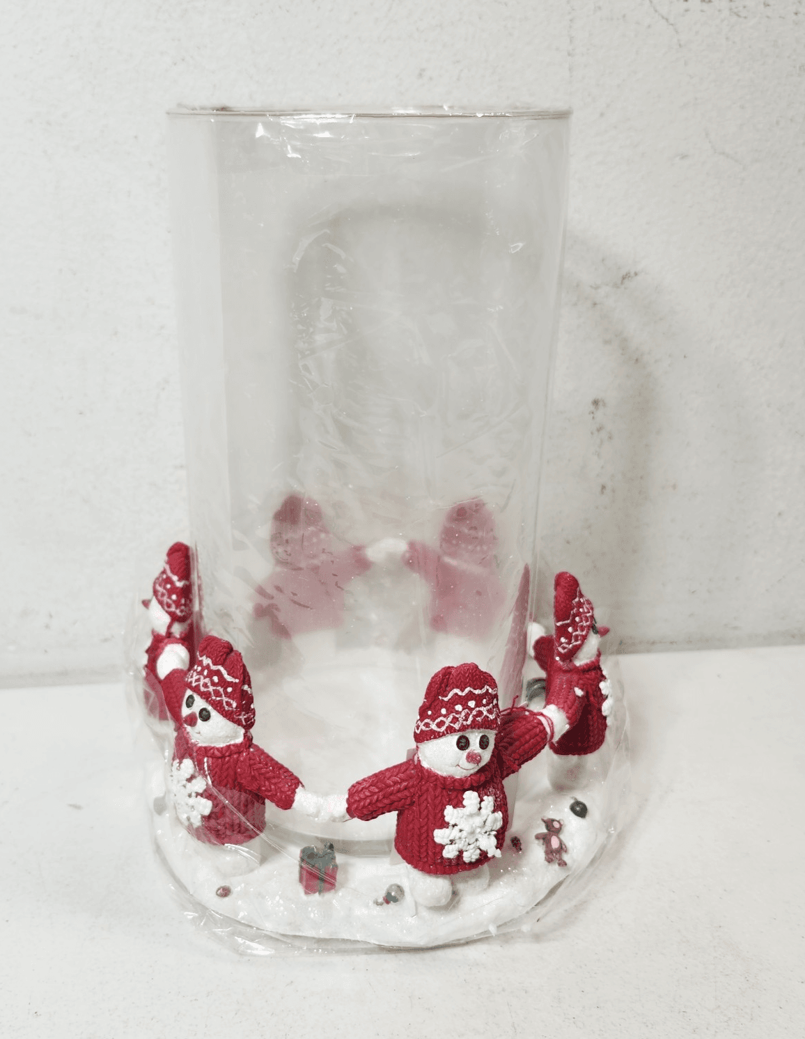 Dept 56 Billy Buttons Christmas Snowman Large Candle Holder Holiday Home Decor - Thumbnail 3