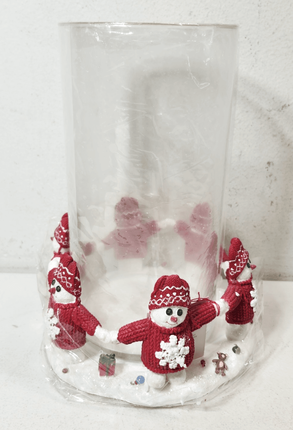 Dept 56 Billy Buttons Christmas Snowman Large Candle Holder Holiday Home Decor - Thumbnail 2