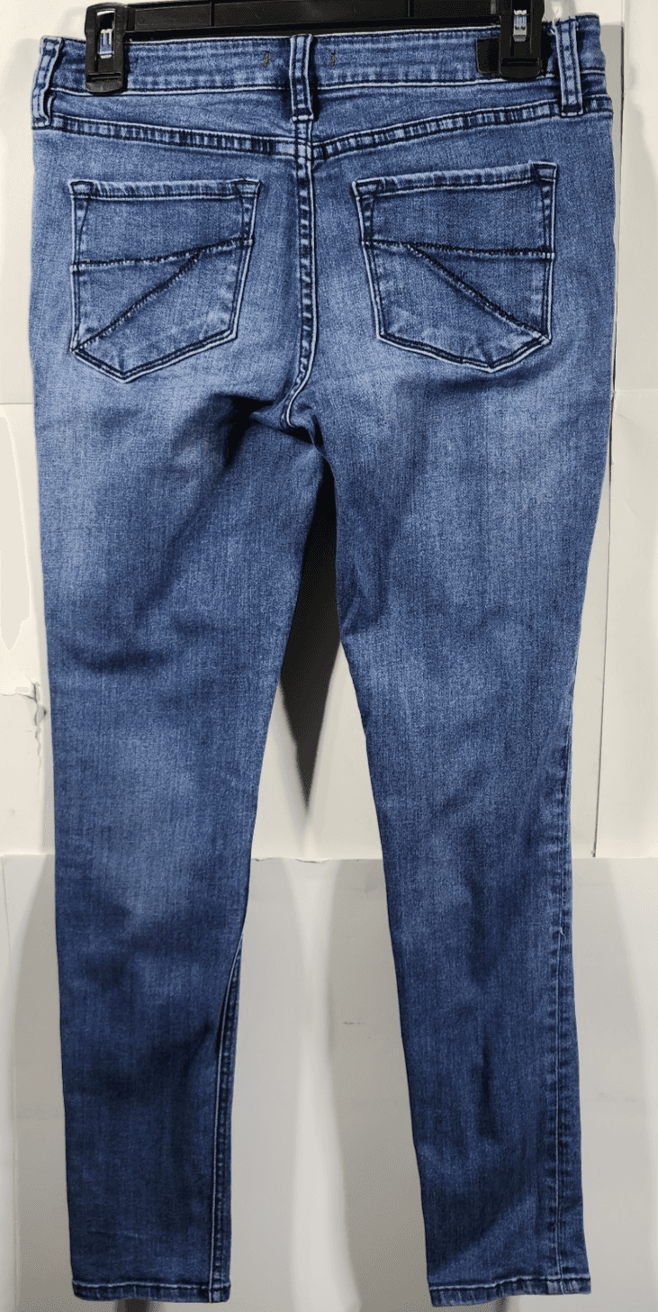 Dear John Jeans Womens 27 Blue Medium Wash Joyrich Comfort Skinny Stretch Denim - Thumbnail 4