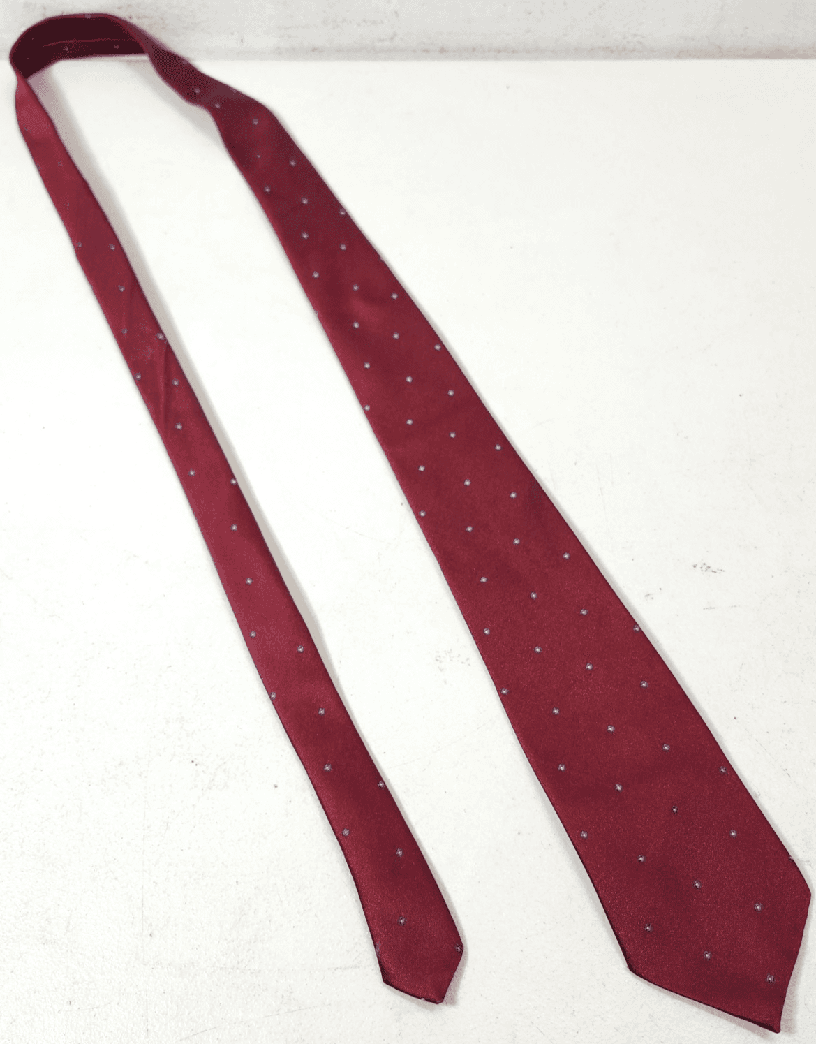 Wembley Leatherback Satins Men's Necktie Tie Red Diamond Made in USA - Thumbnail 3