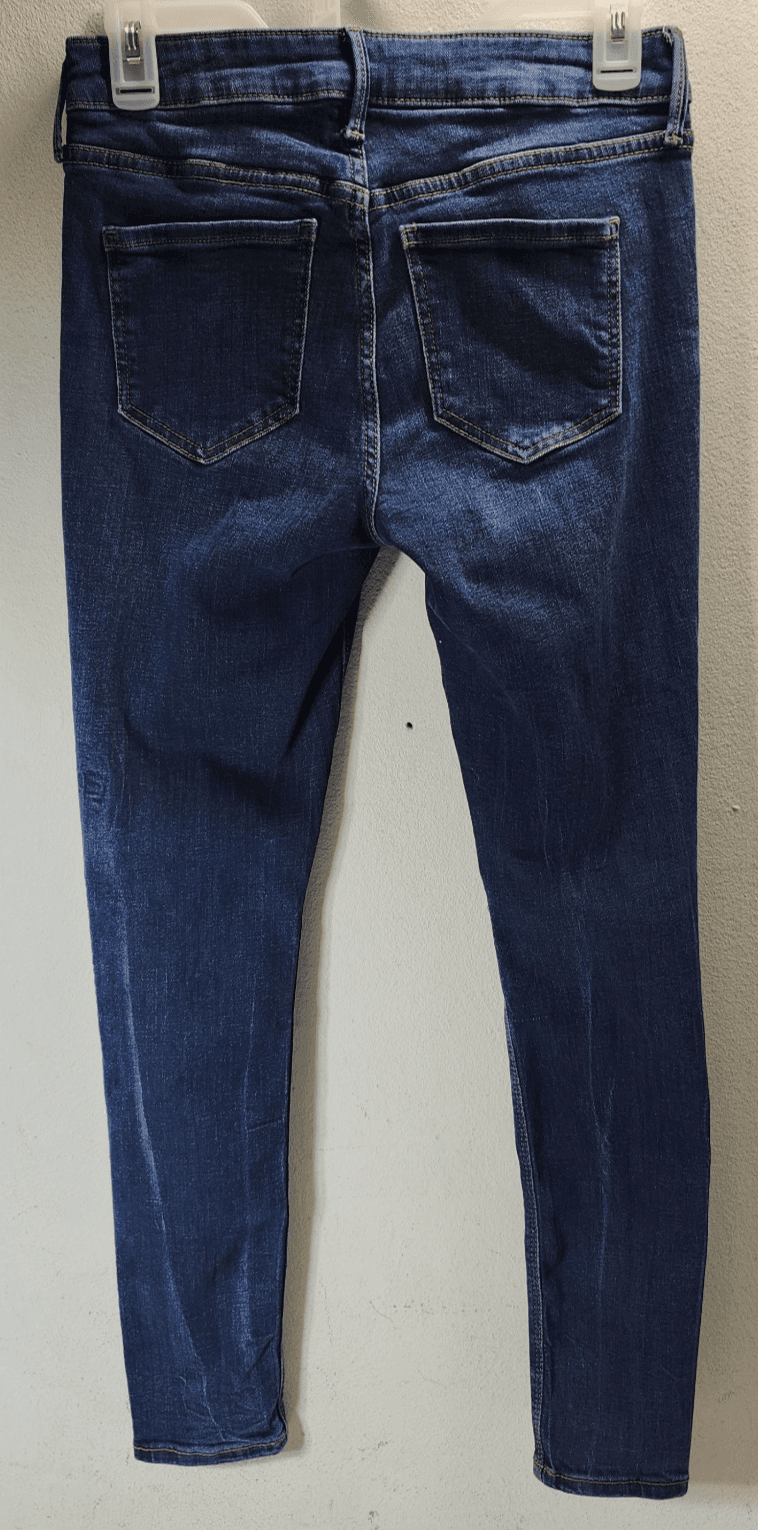 Old Navy Rock Star Super Skinny High Rise Jeans Womens Size 4 Blue Denim Pants - Thumbnail 4