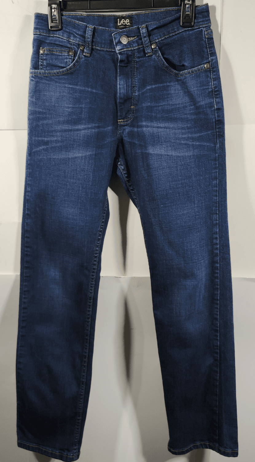 Lee Mens Jeans 28x30 Classic Fit Blue Denim Pants - Thumbnail 5