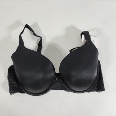 Joyspun Women’s 42DD Wirefree Black Bra Soft Plus Size NEW - Thumbnail 2