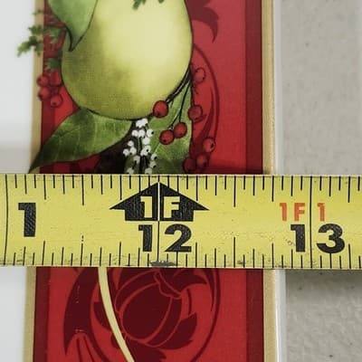 Christmas Splender Square Serving Tray Plate 12.75" Holiday Home Decor - Thumbnail 3