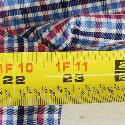 Peter Millar Button Up Shirt Mens Medium Plaid Long Sleeve Stretch Preppy Casual - Thumbnail 2