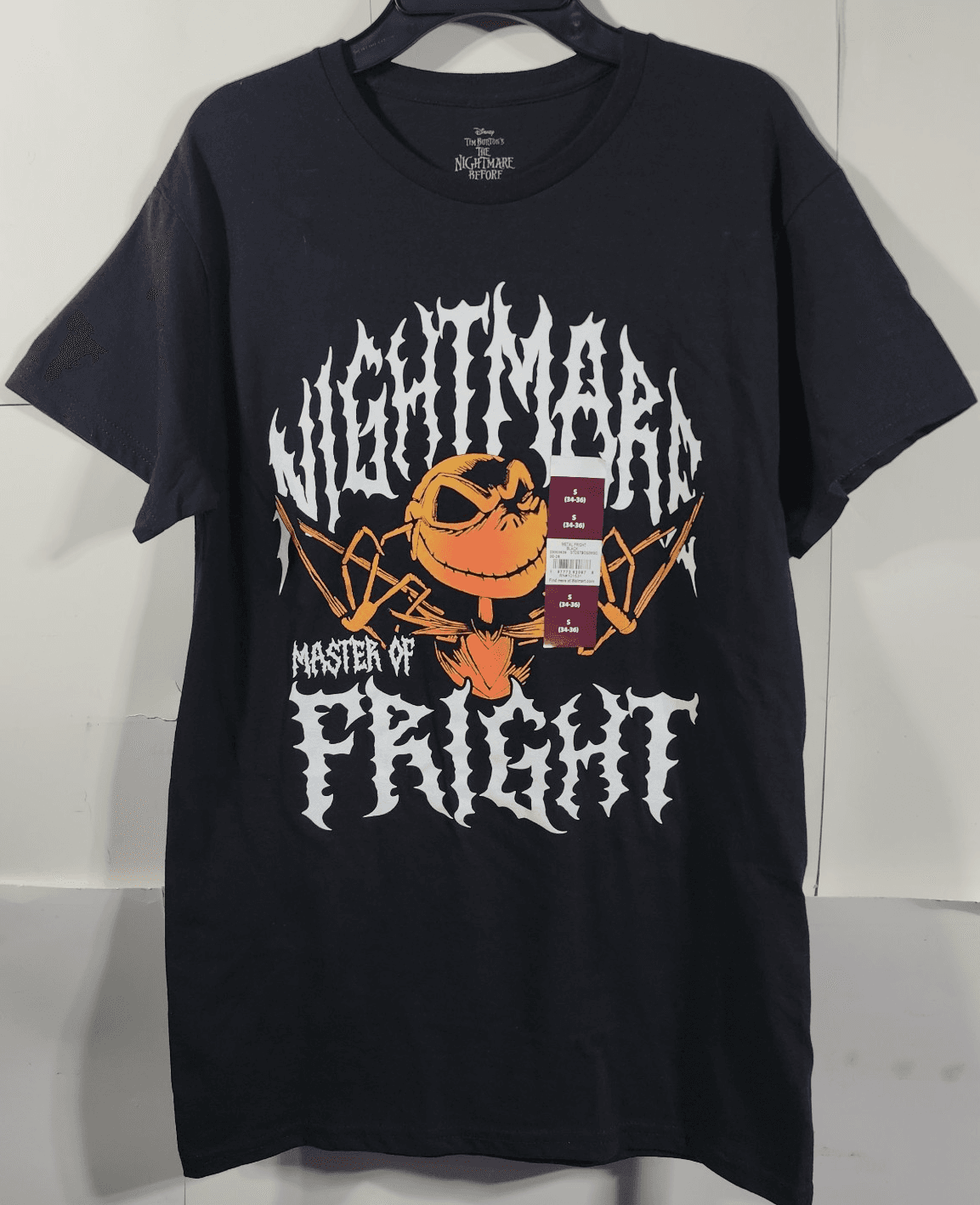 Nightmare Before Christmas Pumpkin King Jack Men's S T-Shirt Graphic NEW - Thumbnail 5