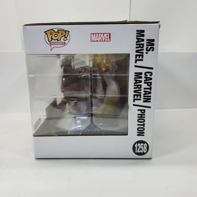 Funko POP! The Marvels Ms. Marvel Captain Marvel Photon Vinyl Figure Set Toy - Thumbnail 3