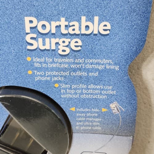 Vintage AOL Portable Surge Protector by Curtis ASP150T NEW - Thumbnail 2