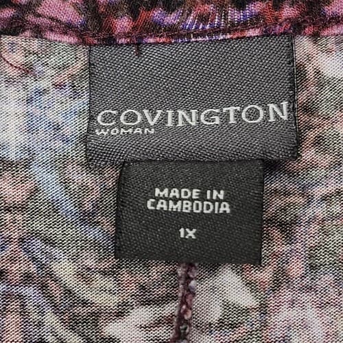 Covington Women's 3/4 Sleeve Pullover Top Blouse Size Medium - Thumbnail 7