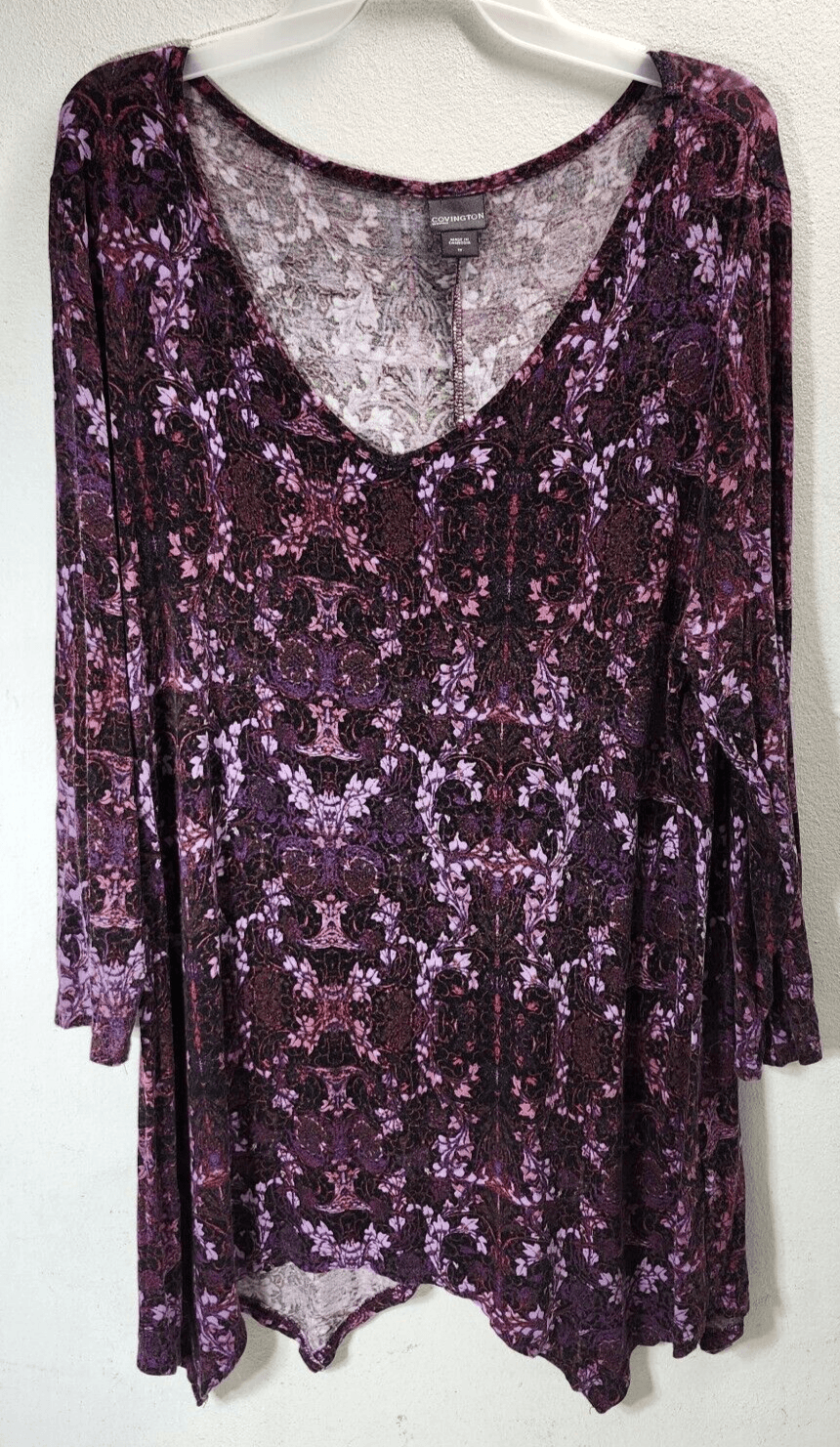 Covington Women's 3/4 Sleeve Pullover Top Blouse Size Medium - Thumbnail 5