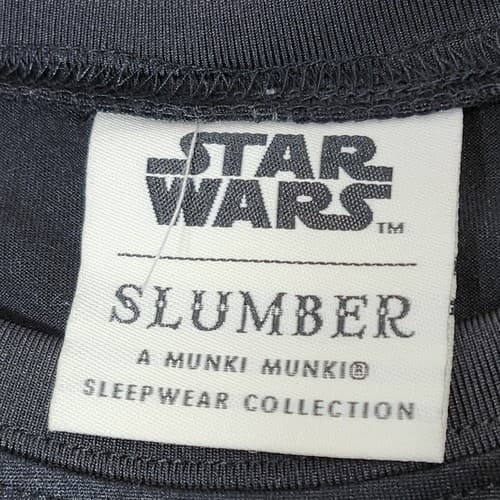 Star Wars Mens Pajama Shirt Top Size Medium Black Feeling Bountyful Logo NEW - Thumbnail 7