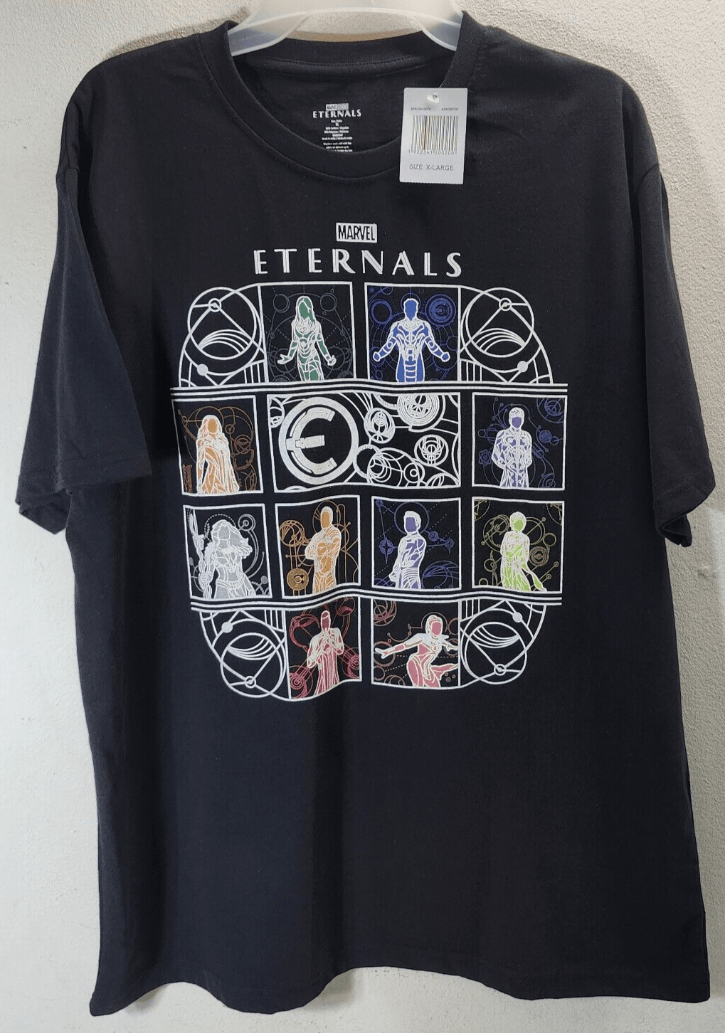 Marvel Men's Tshirt Size XL Black Short Sleeve Eternals Graphic Tee NEW - Thumbnail 5