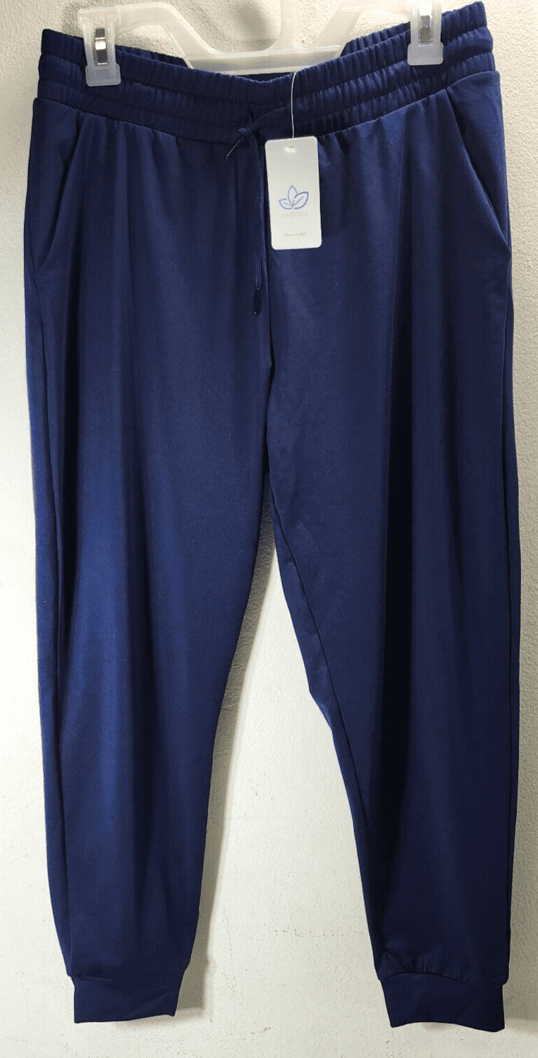 Yoga Pants Women's Size Large Navy Blue Pockets Yogipace NEW - Thumbnail 5