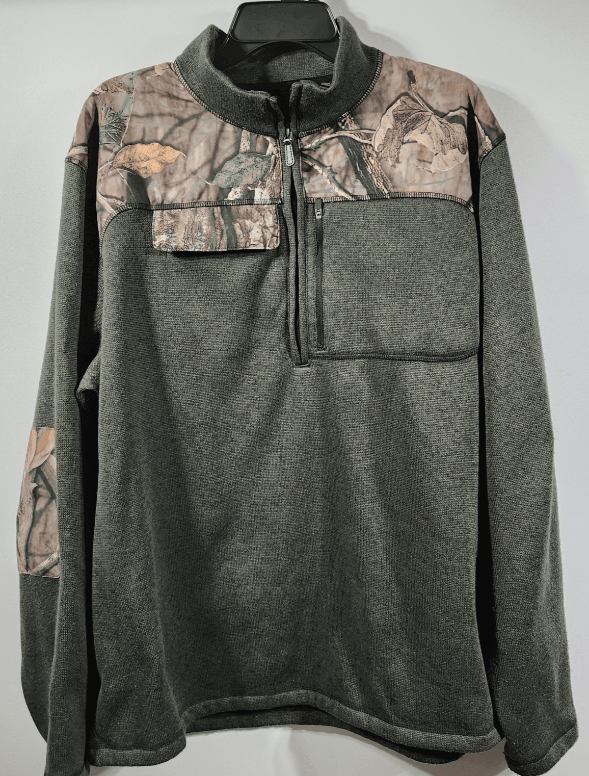 CQR Tactical Combat Pullover 1/4 Zip Men's XXL Green Camo Long Sleeve - Thumbnail 5