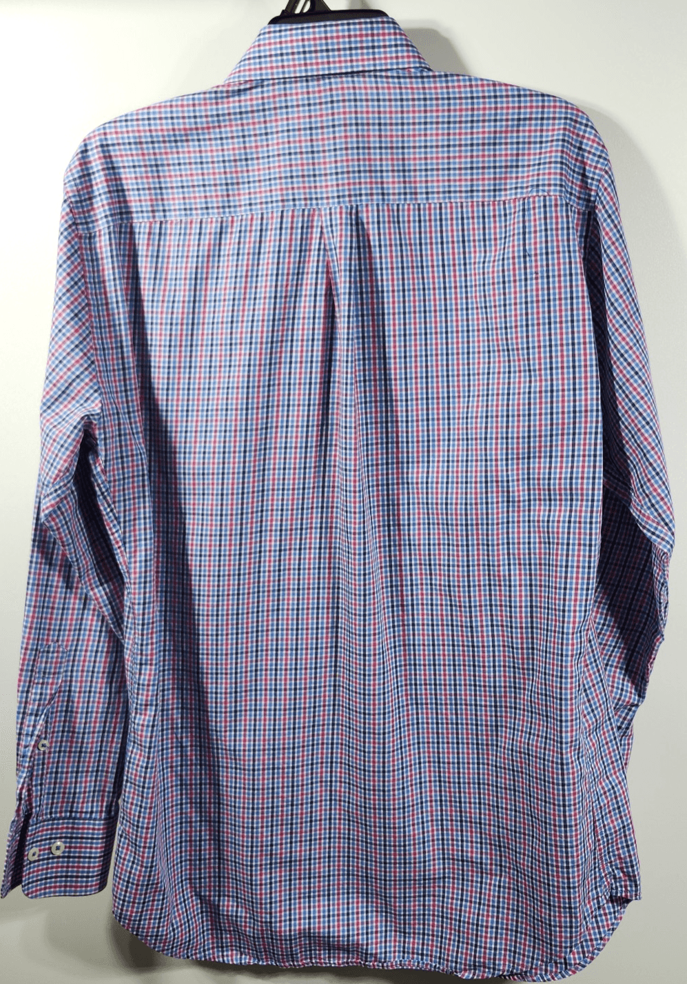 Peter Millar Button Up Shirt Mens Medium Plaid Long Sleeve Stretch Preppy Casual - Thumbnail 4
