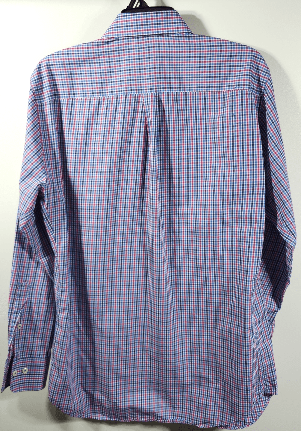 Peter Millar Button Up Shirt Mens Medium Plaid Long Sleeve Stretch Preppy Casual - Thumbnail 6
