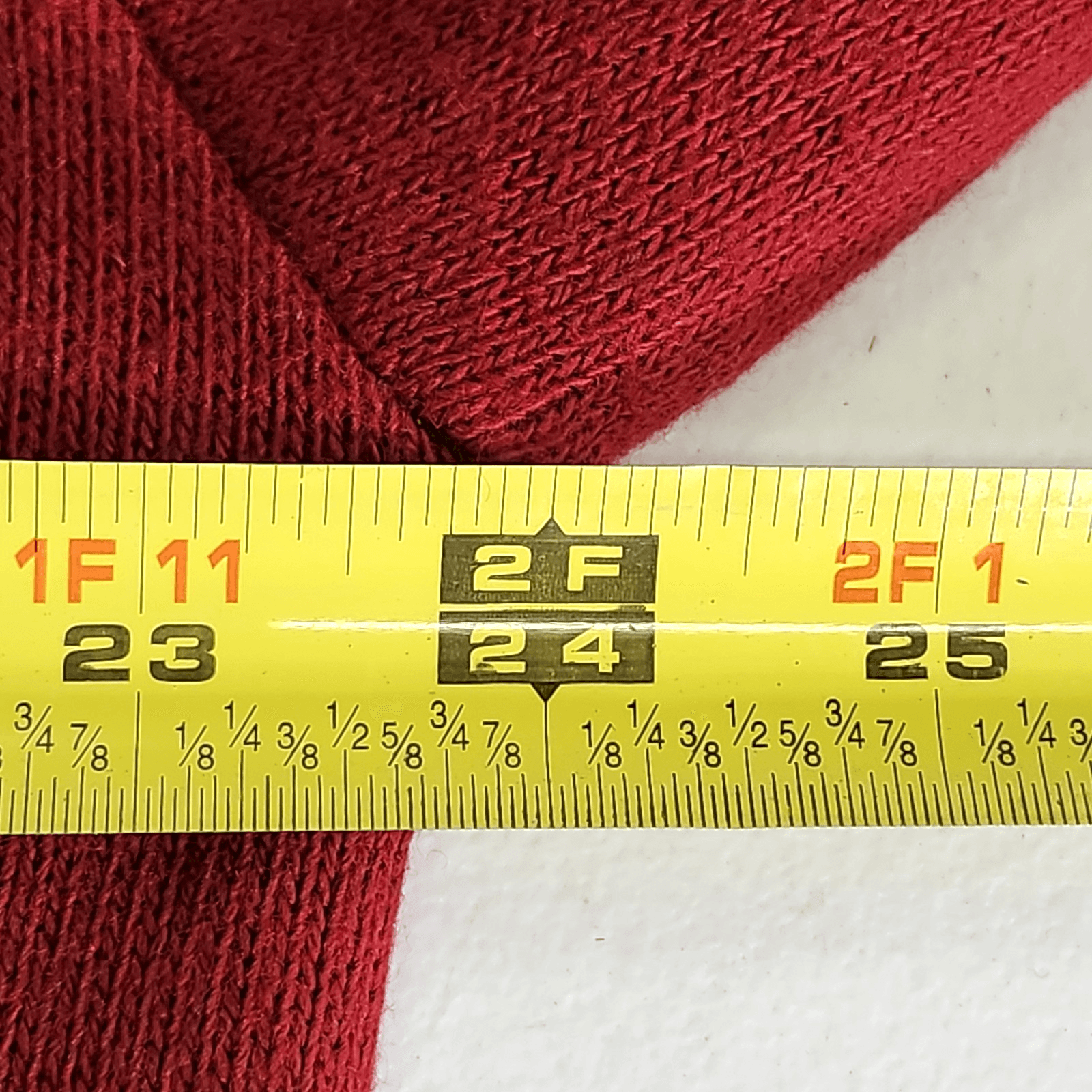 Vintage Discus Athletic 90s Men's XL Sweater VNeck Red Long Sleeve USA - Thumbnail 2