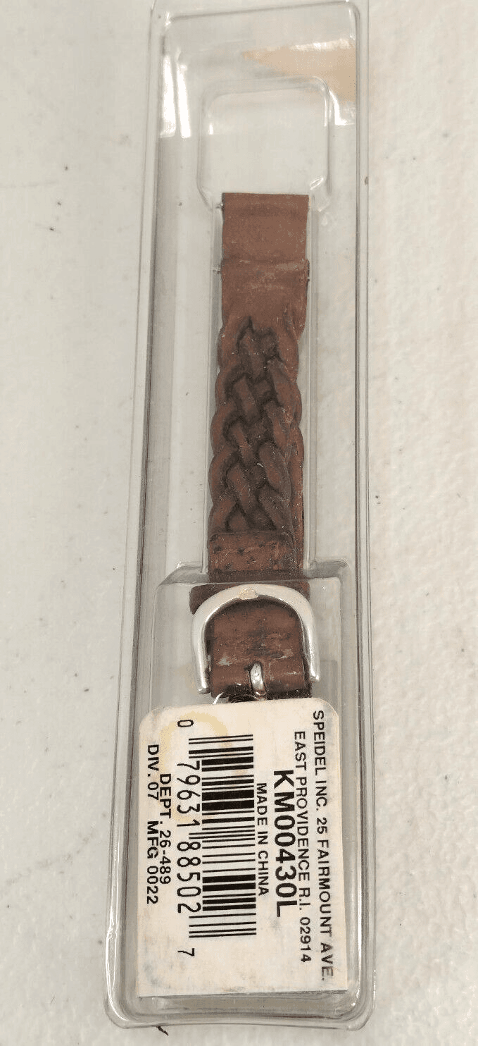 Speidel Brown Pigskin Leather 12MM Wristwatch Band w/ Spring Bars NEW - Thumbnail 3