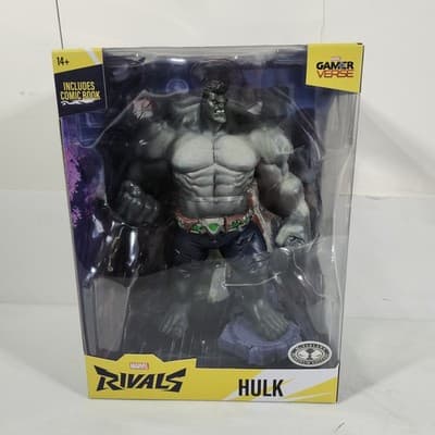 Marvel Rivals Gamer Verse McFarlane Variant Platinum Grey The Hulk 1/6 Statue - Thumbnail 3