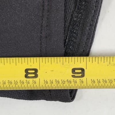 Athletic Works Men's M Shorts Black Elastic Waist Stretch 9" Inseam w/ Pockets - Thumbnail 3