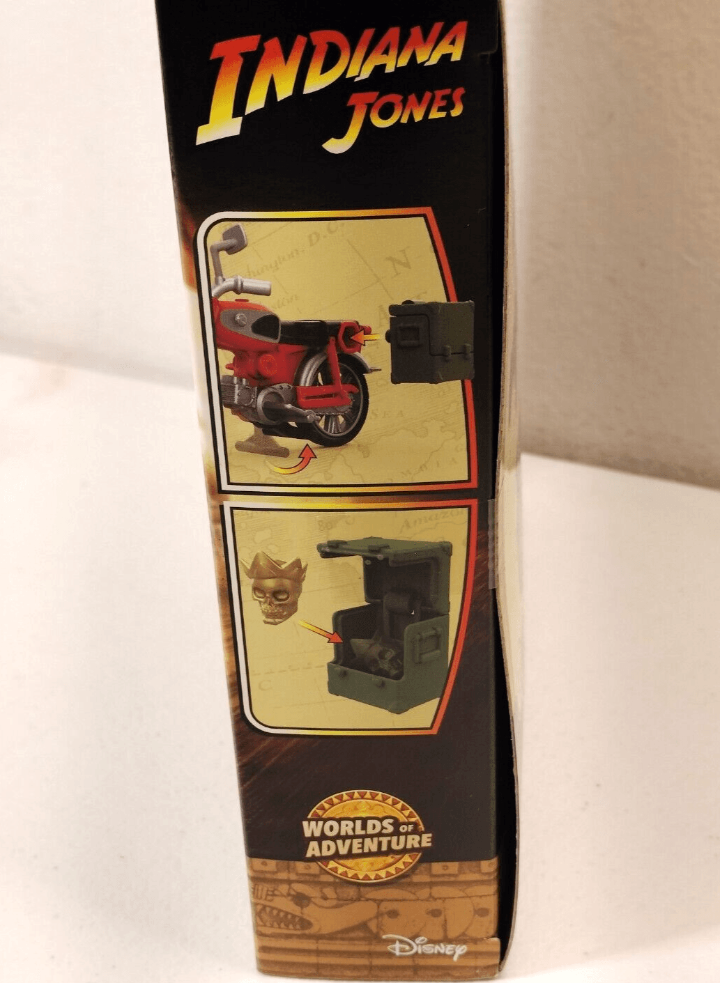 Helena Shaw Indiana Jones Action Figure Motorcycle Worlds Of Adventure Hasbro - Thumbnail 3
