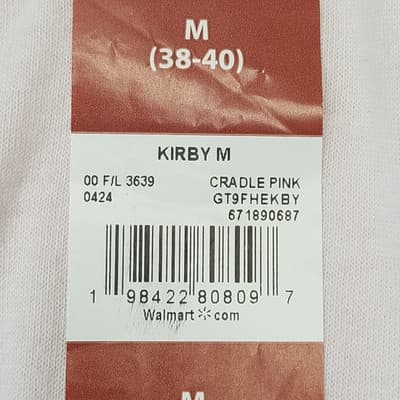 Kirby Men's Medium Pink T Shirt Nintendo Inhaling Food Japanese Characters NEW - Thumbnail 7
