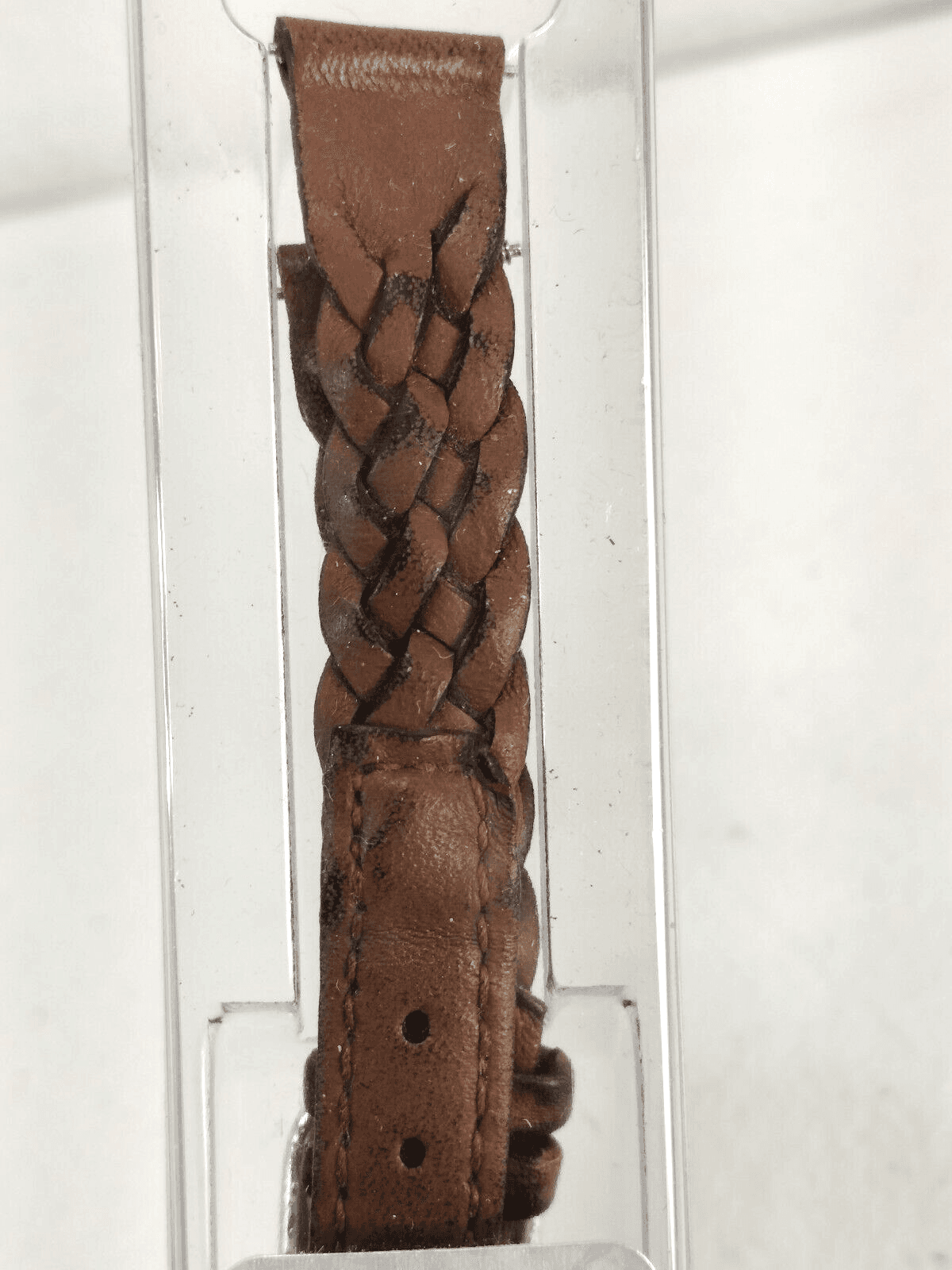 Speidel Brown Pigskin Leather 12MM Wristwatch Band w/ Spring Bars NEW - Thumbnail 2