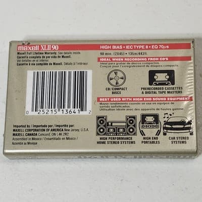 3 Maxell TDK Audio Cassette Tapes Bundle Lot Sealed NEW - Thumbnail 8