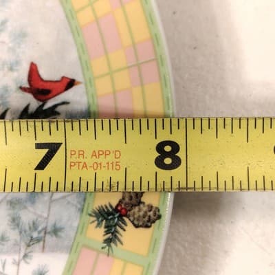 Janet Stever Plate Snowman Holiday Xmas Theme Home Decor - Thumbnail 3