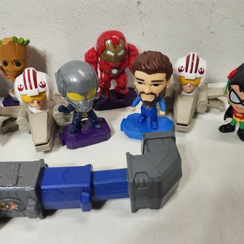 Ironman Groot Happy Meal Toys Bundle Lot of 11 Figures Disney Marvel - Thumbnail 3