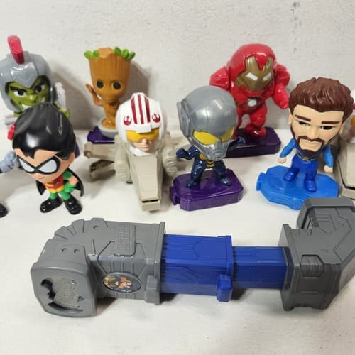 Ironman Groot Happy Meal Toys Bundle Lot of 11 Figures Disney Marvel - Thumbnail 4