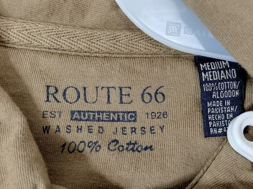 Route 66 Mens Polo Shirt Size Medium Brown Short Sleeve Casual - Thumbnail 9