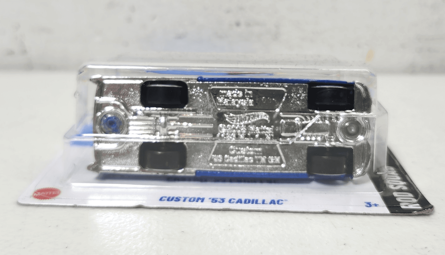 Hot Wheels Rod Squad Custom '53 Cadillac Blue Car 1/64 Toy Vehicle NEW - Thumbnail 4