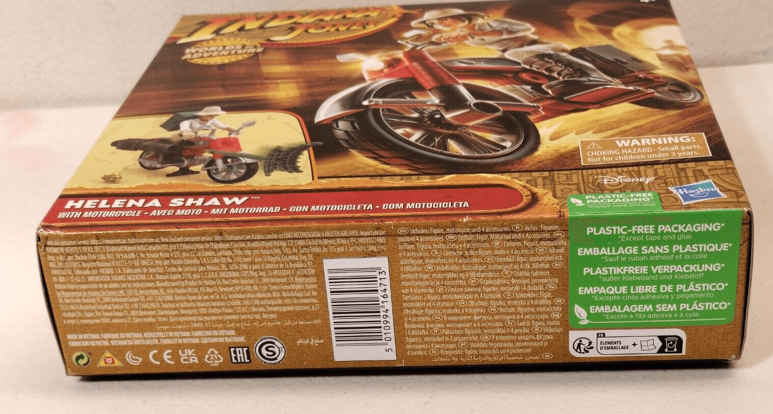 Helena Shaw Indiana Jones Action Figure Motorcycle Worlds Of Adventure Hasbro - Thumbnail 2