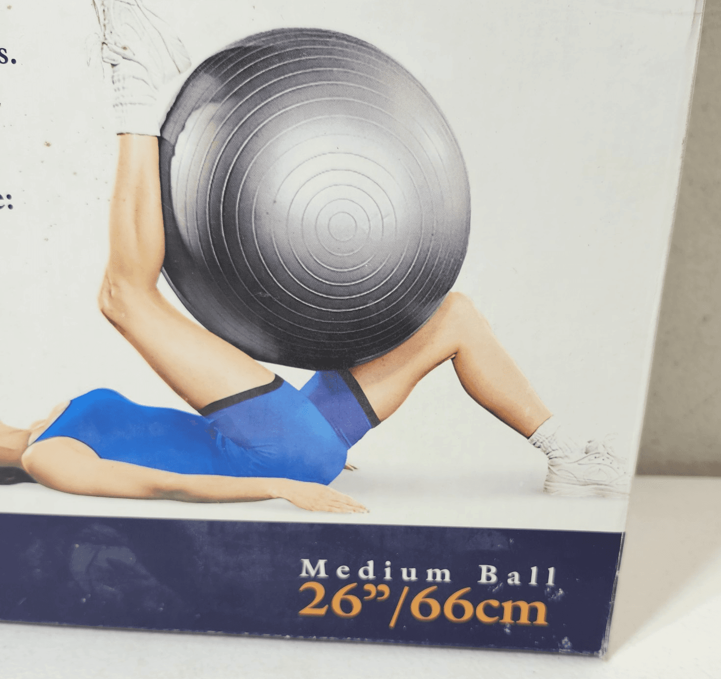 Bollinger Body Ball Medium Size Gray 26" Tone Sculpt Yoga Workout Exercise NEW - Thumbnail 2