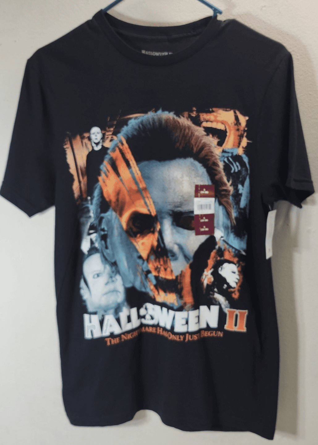 Halloween 2 Men's Graphic T-Shirt Size Small Black Michael Myers Horror NEW - Thumbnail 5