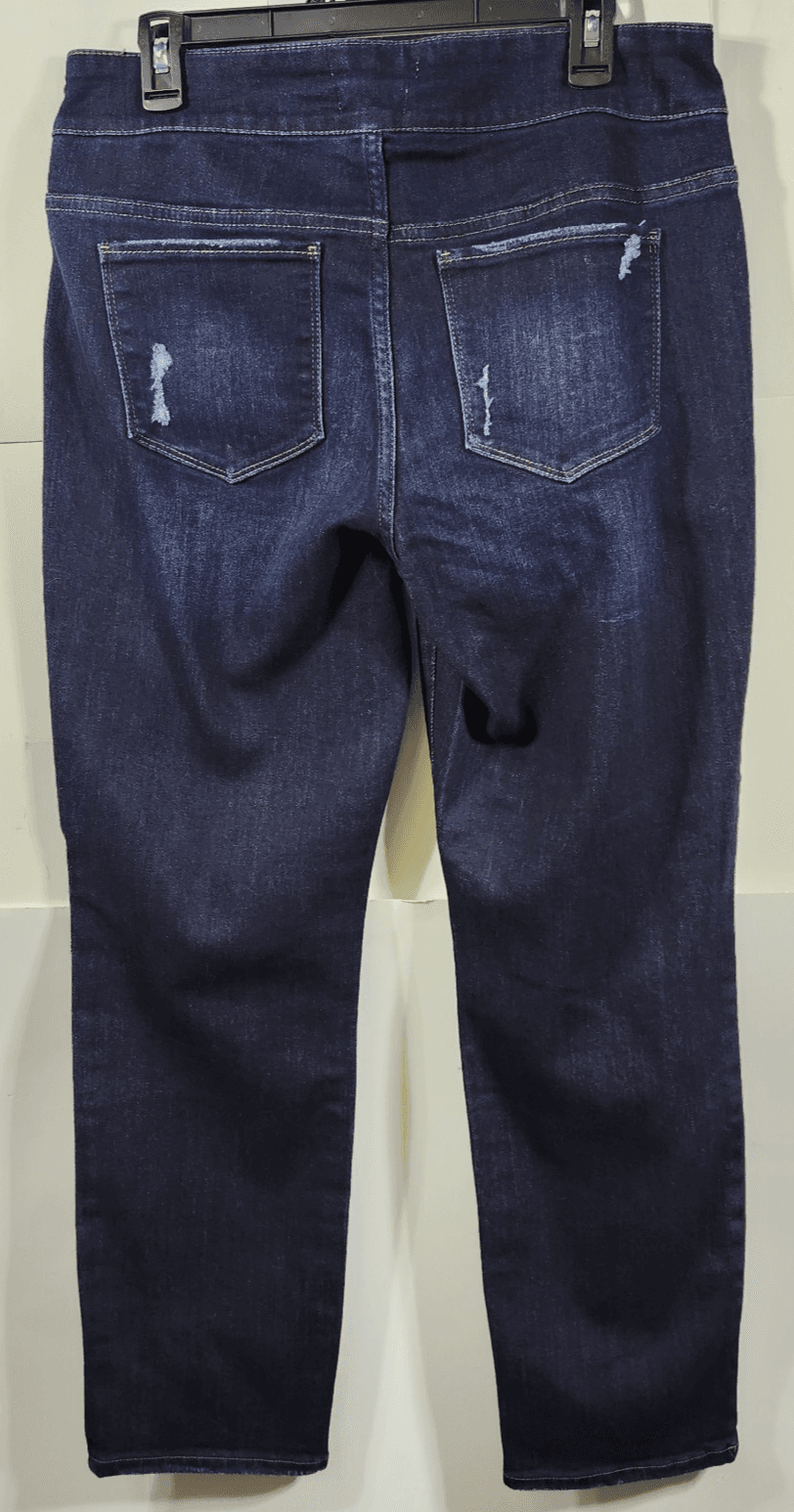Westbound Womens Jeans 10 Short The Park Avenue Fit Pull On Blue Denim Pants - Thumbnail 4