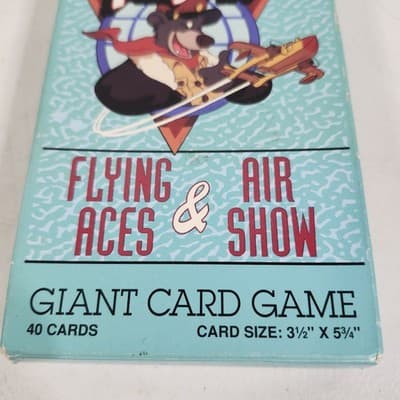 Disney Tail Spin Flying Aces & Air Show Giant Card Game NEW - Thumbnail 2