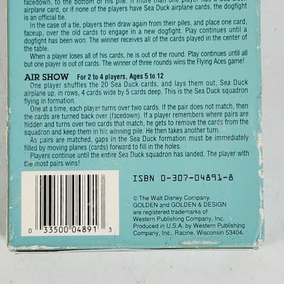 Disney Tail Spin Flying Aces & Air Show Giant Card Game NEW - Thumbnail 6