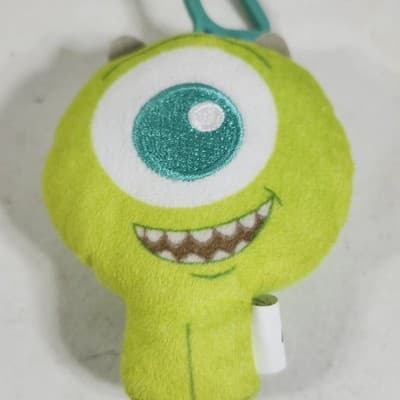 Monsters Inc McDonalds Happy Meal Toy Mike Wazowski Plush Keychain Disney Pixar - Thumbnail 2
