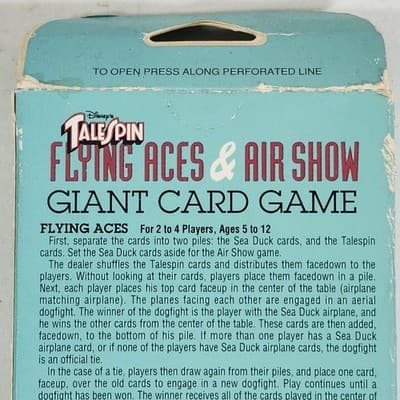 Disney Tail Spin Flying Aces & Air Show Giant Card Game NEW - Thumbnail 4