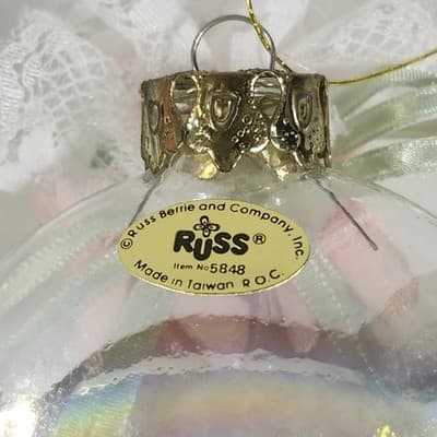 Vintage Russ Wonder Of Christmas Glass Ornament Holiday Tree Decor - Thumbnail 6