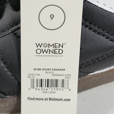 No Boundaries Men's 9 Sneakers Black Memory Foam Sport Lace-up Low Top NEW - Thumbnail 9