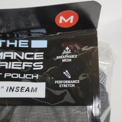 AND1 Men's M Breathe Performance Boxer Briefs 6 Pairs Underwear Black Gray NEW - Thumbnail 3