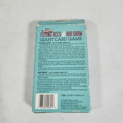 Disney Tail Spin Flying Aces & Air Show Giant Card Game NEW - Thumbnail 3