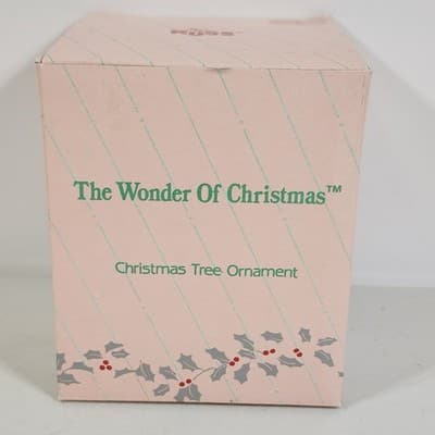 Vintage Russ Wonder Of Christmas Glass Heart Ornament Holiday Tree Decor - Thumbnail 7